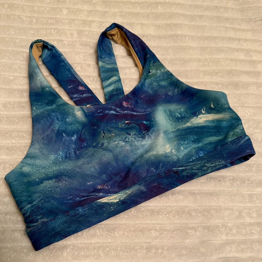 Old Navy Ocean Blue Girls Sports Bra
